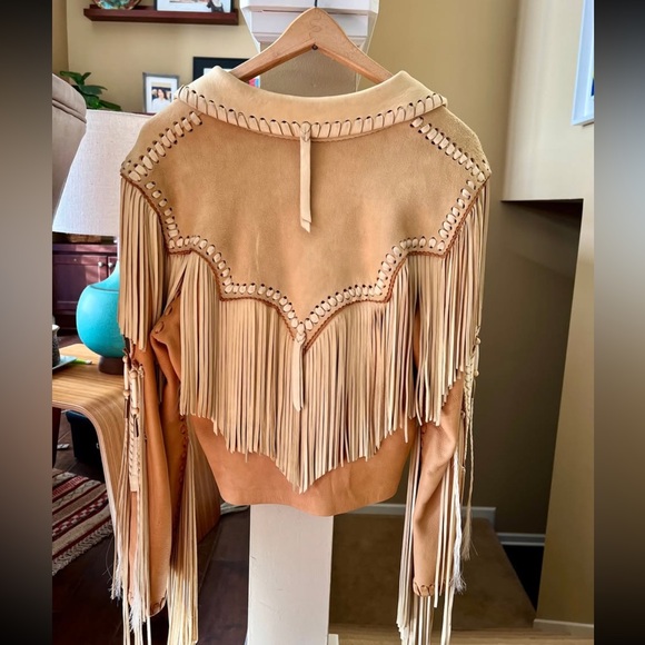 Rare Fort Grizzly handmade leather fringe jacket beaded horsehair RTL 1100 S EUC - Picture 2 of 8
